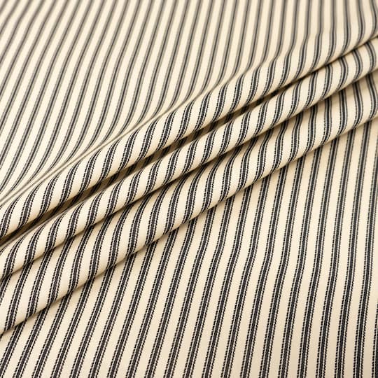 Waverly Timeless Ticking Print Cotton Fabric